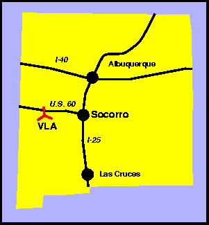 The VLA is in west-central New Mexico.